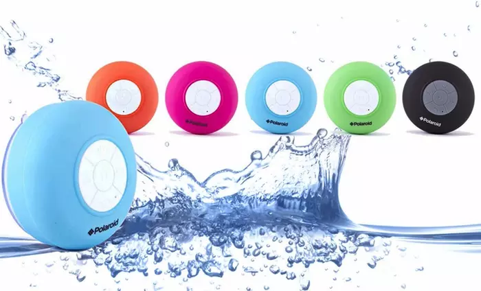 Polaroid Waterproof Bluetooth Shower Speaker with Microphone. - Primary Image