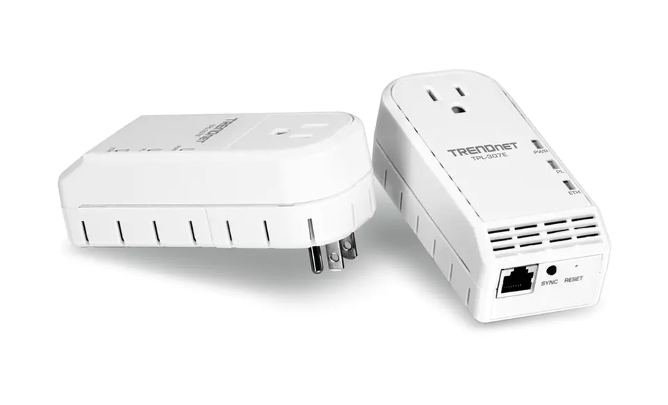 $43.99 for a TRENDnet 200 Mbps Powerline Ethernet Adapter Kit with Outlet ($113 List Price). Free Shipping. - Primary Image