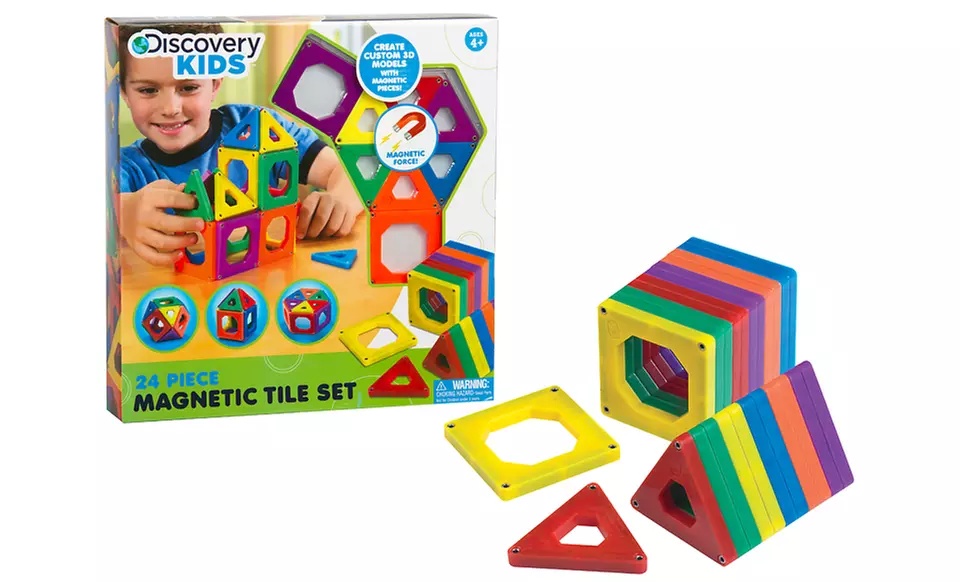 Discovery Kids Toy Magnetic Tiles. Free Returns. - Primary Image