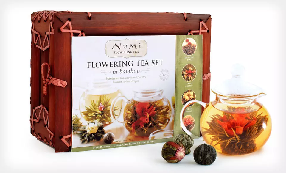 $20.99 for a Numi Organic Tea Flowering Gift Set in a Bamboo Case ($39.99 List Price). Free Shipping. - Primary Image