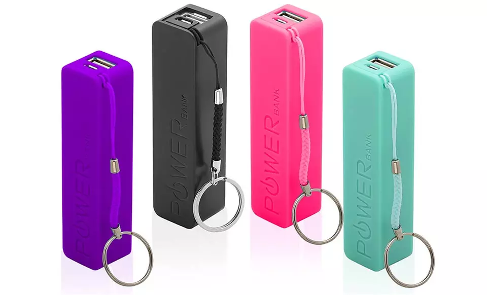 Aduro PowerUp 2000Mah Portable Backup Battery in Black, Pink, Purple, or Turquoise. Free Returns. - Primary Image