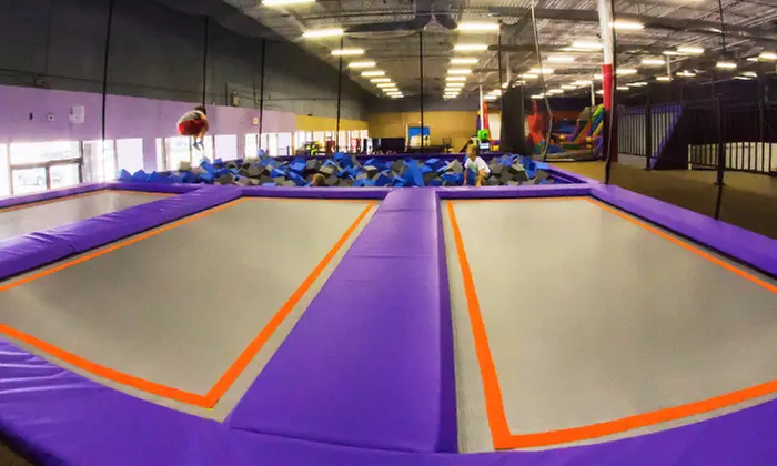 Two Hours on Trampolines and Inflatables for Two at Mega Trampoline Fun Zone (Up to 50% Off) - Primary Image