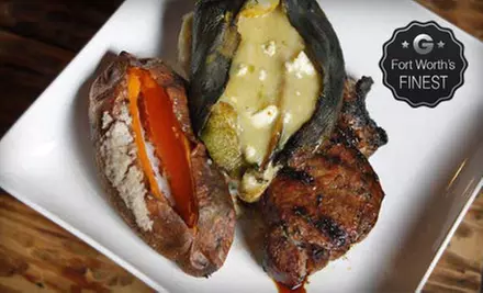 Steak-House Food at Grady’s Line Camp Steakhouse (Up to 51% Off). Two Options Available. - Primary Image