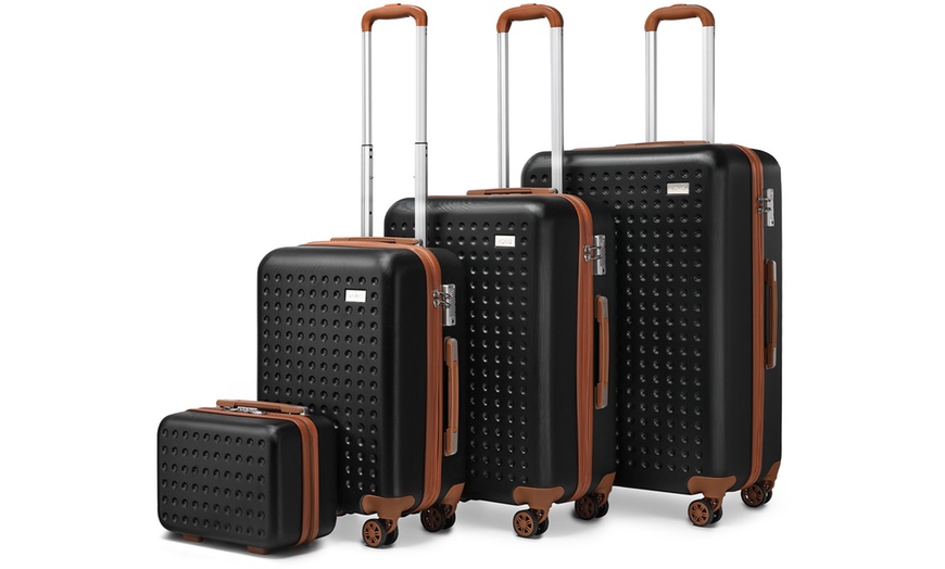 Image 2: One or Four Flexible Hard Shell ABS Suitcases