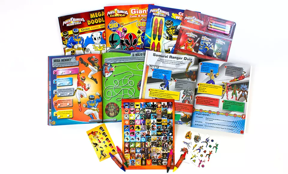 Bundle of 6 Power Rangers Activity Books - Second Medium