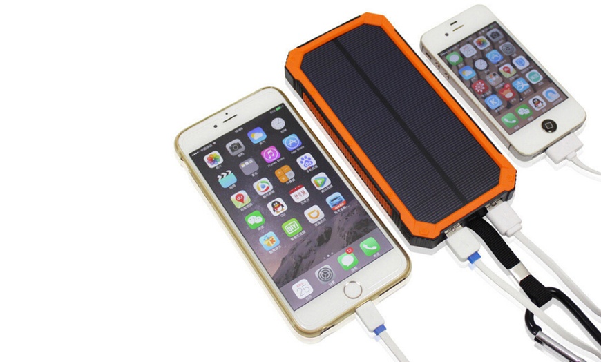 Image 3: Solar Power Bank 10000mAh 