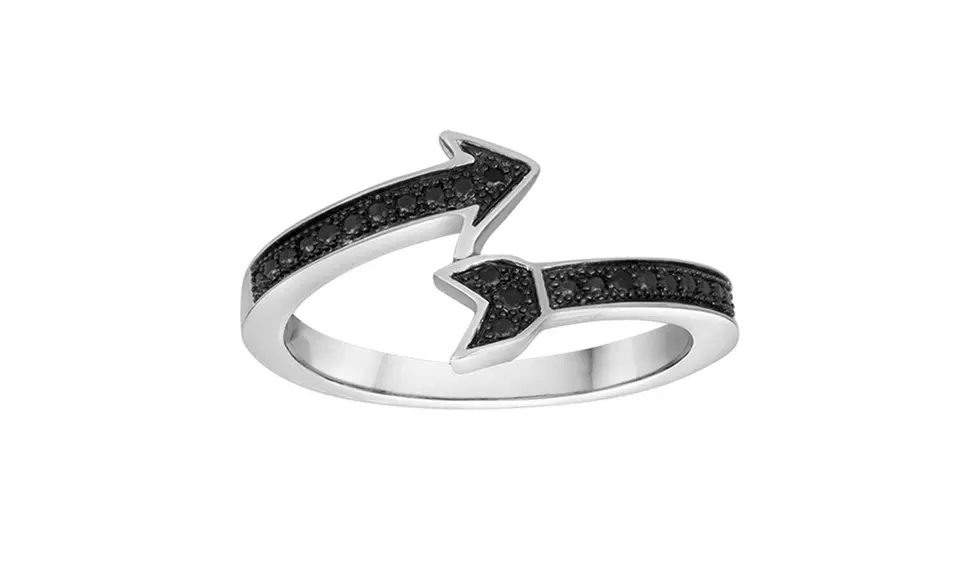 Diamond Accent Arrow Rings - Second Medium
