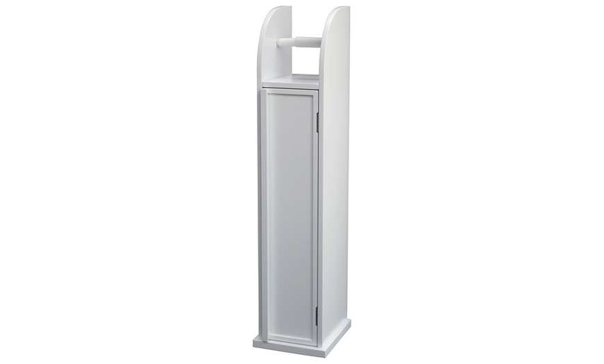 Image 1: Toilet Roll Holder Cabinet