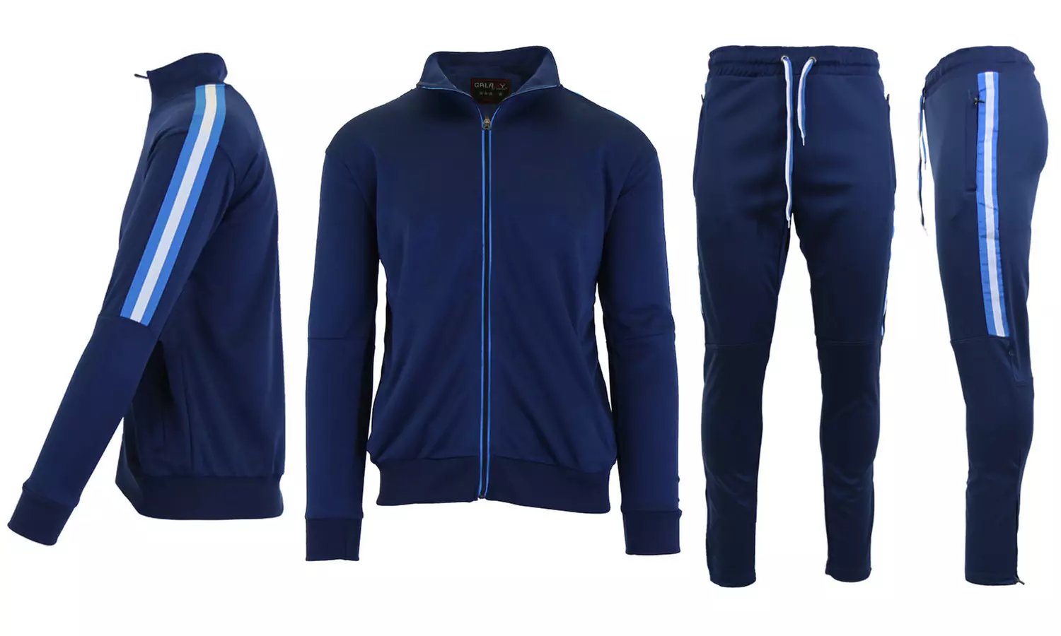 Galaxy By Harvic Men's Active Performance Tracksuit (2-Piece Set, S-2XL) - Second Medium