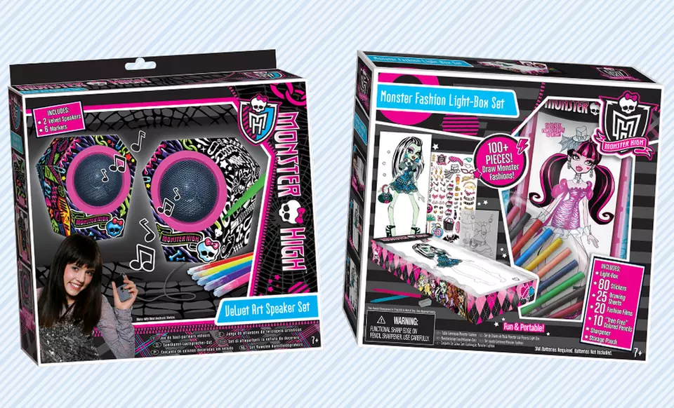 Monster High Fashion or Velvet Art Speaker Set (Up to 62% Off) - Primary Image