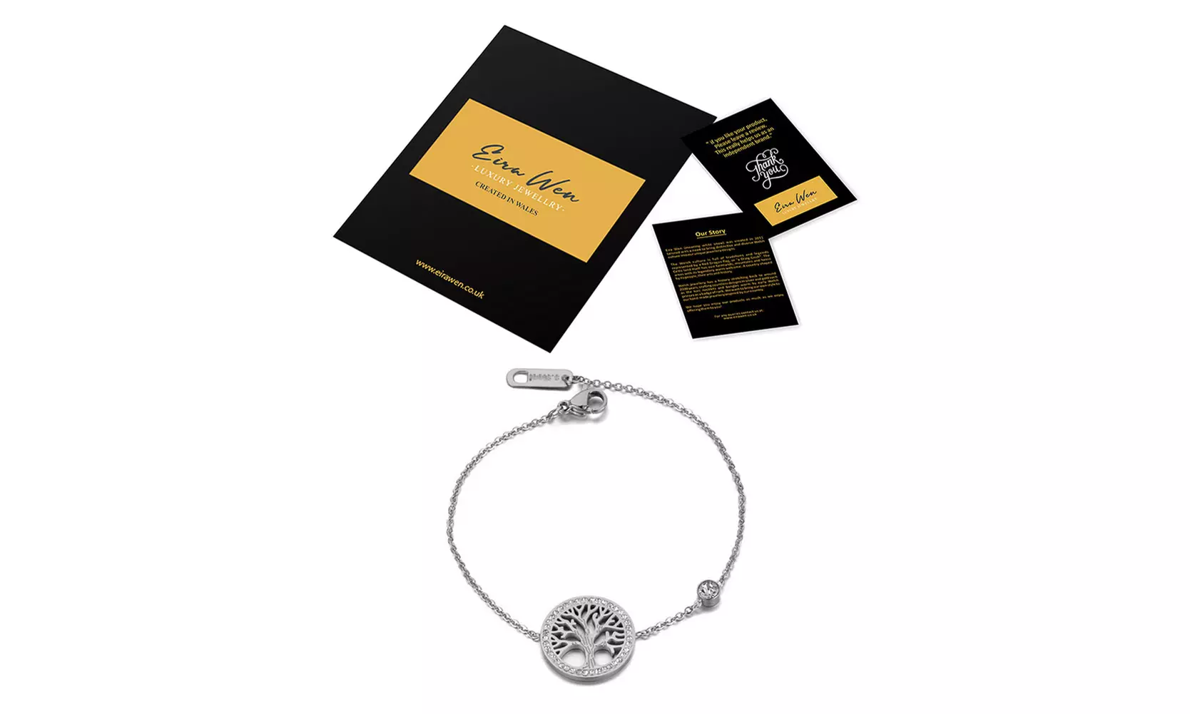 Eira Wen Tree of Life Charm Jewellery Made with Swarovski® Crystals