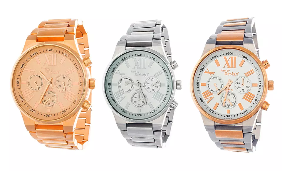 Via Nova Women's Stainless Steel Bracelet Watch - Primary Image