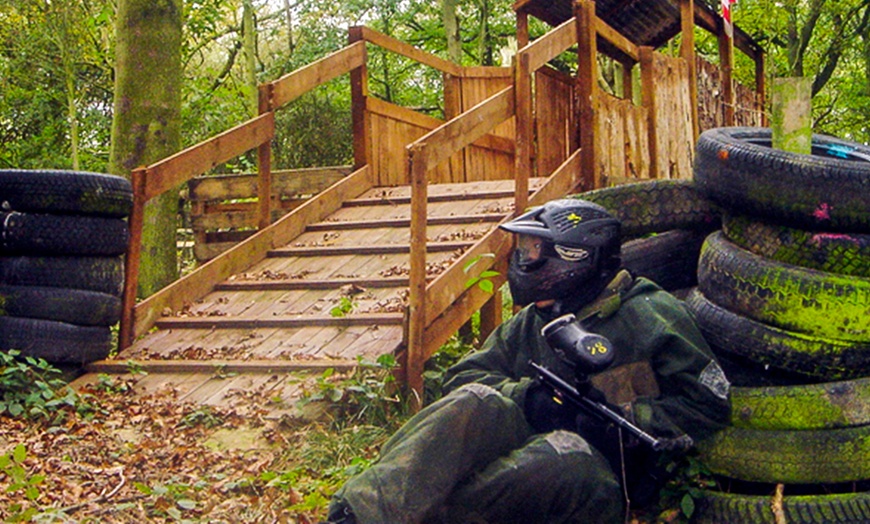 Image 2: Half-Day Group Paintball Game £8