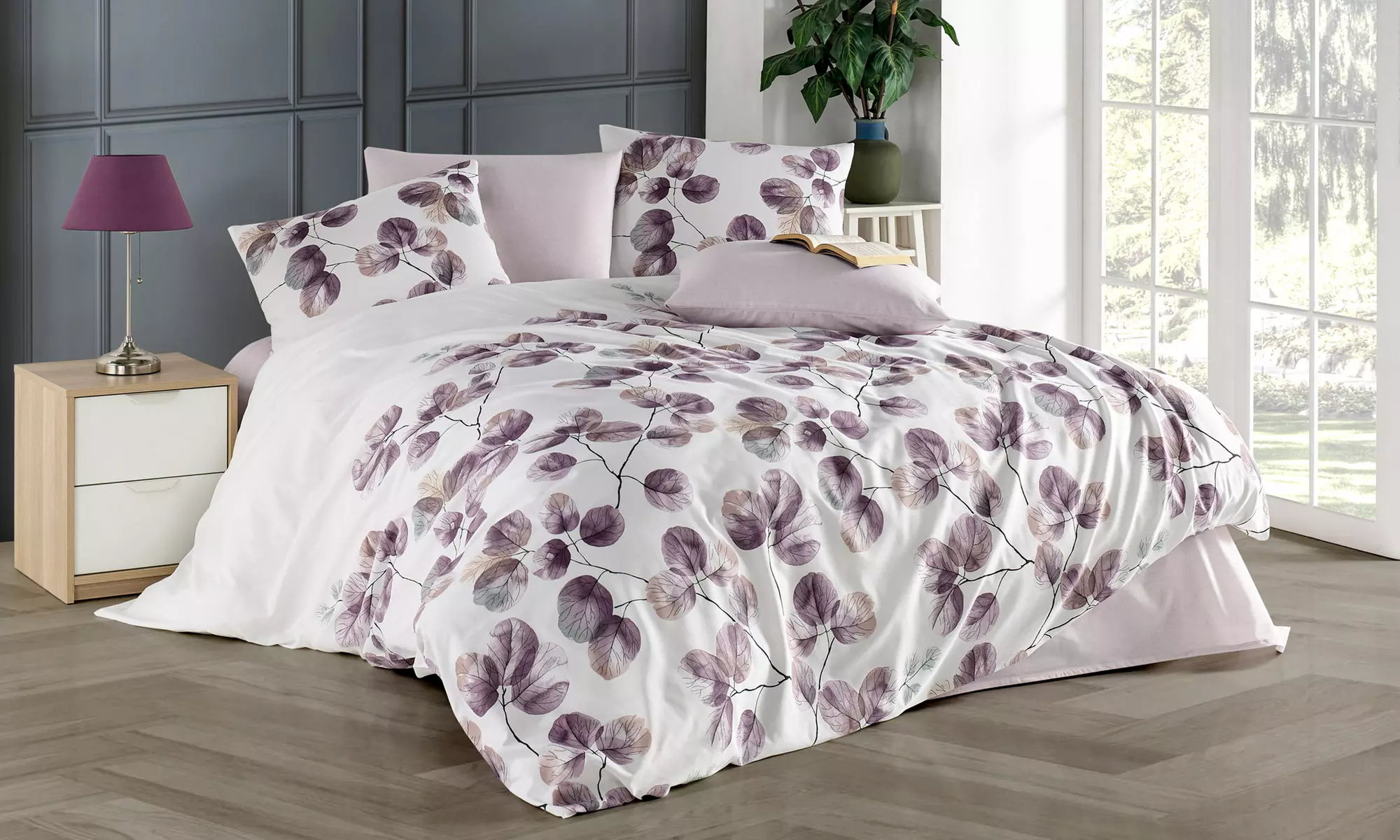 Ensemble housse de couette avec 2 taies d'oreiller