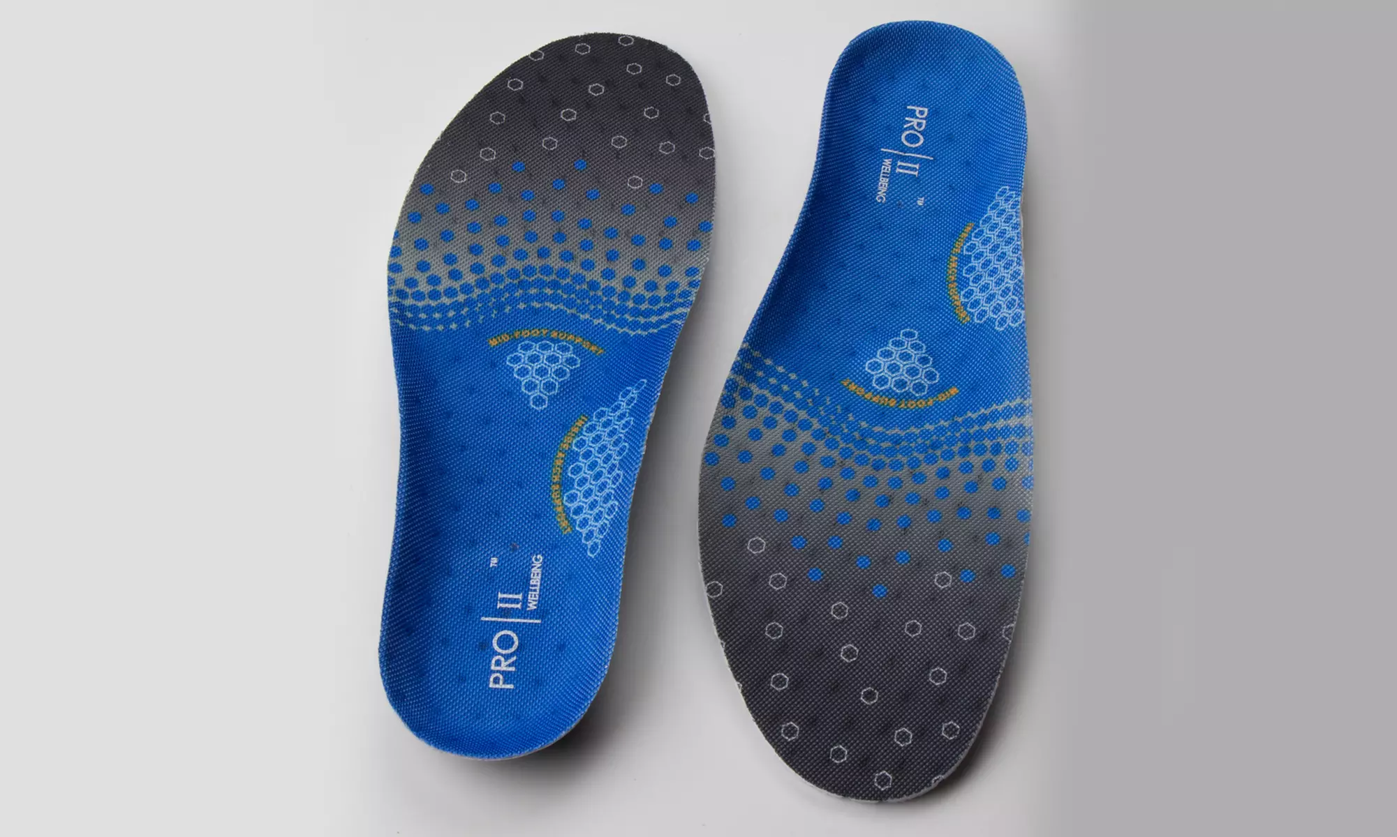 1x, 2x oder 4x Pro11 Wellbeing Hydro-Tech Sports Orthotic Einlegesohlen (2 Stk.) - Second Medium