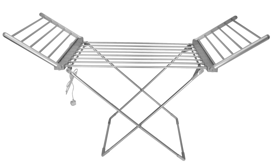 Image 3: Electric Winged Clothes Dryer Rack