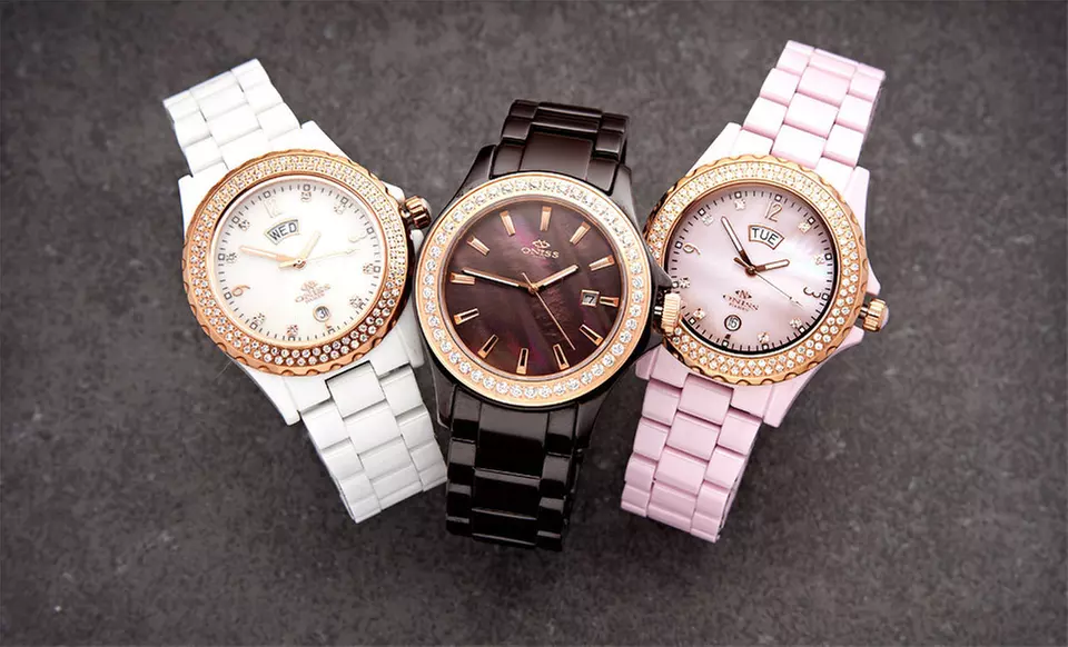 Oniss Unisex and Women's Ceramic Watches (Up to 85% Off). Nine Options Available. Free Shipping and Free Returns. - Primary Image