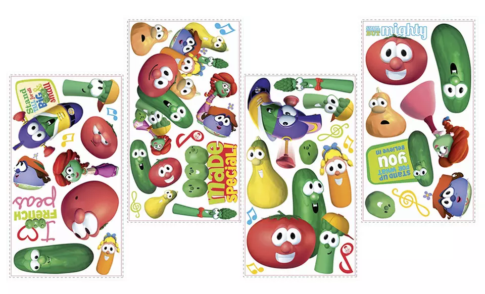 Veggie Tales Reusable Wall Decals.  - Second Medium