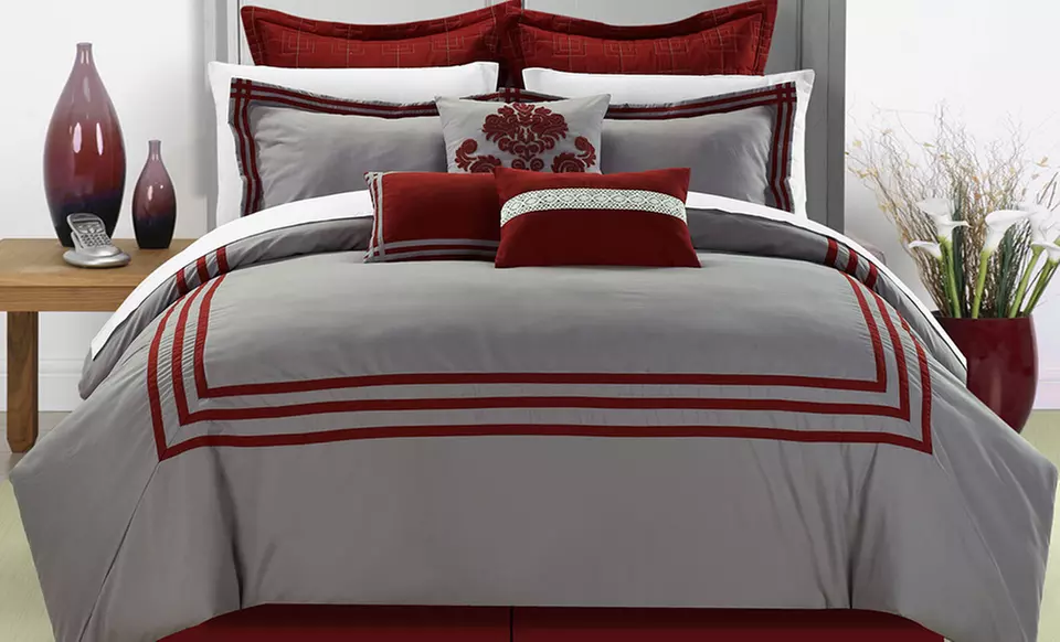 Embroidered 8-Piece Comforter Sets. Multiple Styles Available. Free Returns. - Second Medium