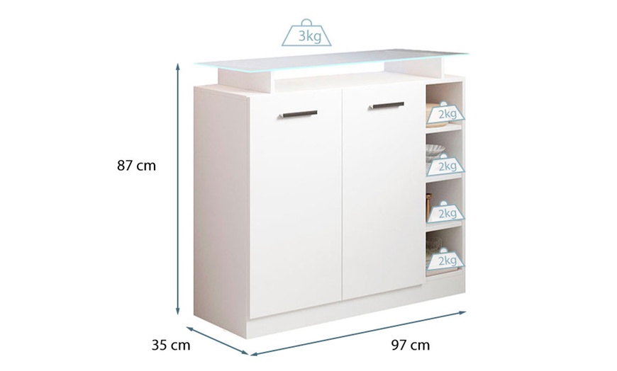 Image 3: Dressoir Paola met led-verlichting