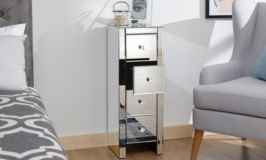 Image 5: Sophia Mirrored Bedside Chest