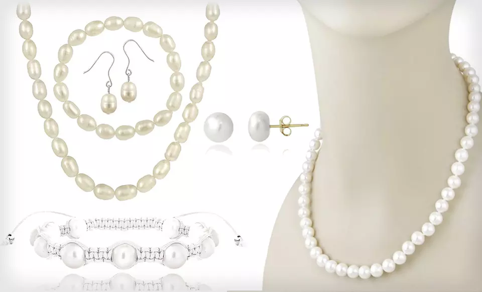Freshwater-Pearl Jewelry (Up to 85% Off). 10 Options Available. Free Shipping on Purchases of $15 or More. Free Returns. - Primary Image