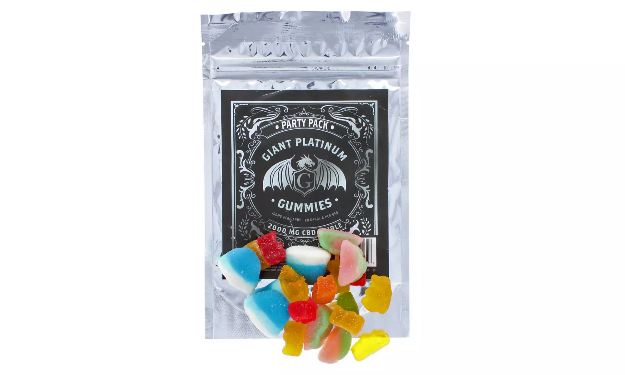 CBD Gummy Party Pack from Giant Platinum (2000mg) - Primary Image