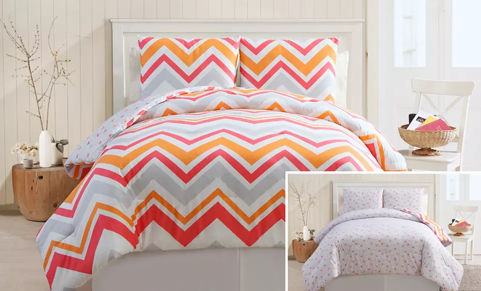 Back to School 2- or 3-Piece Reversible Comforter Set - Second Medium