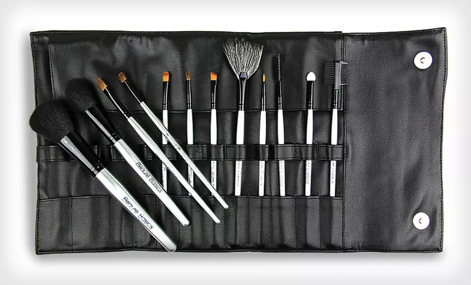 $19 for a Beauté Basics 12-Piece Professional Makeup-Brush Set ($79.95 List Price). Free Shipping. - Primary Image