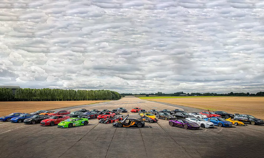 Choice of 6 Secret Supercars Driving Experience Gift Up to 20 Laps