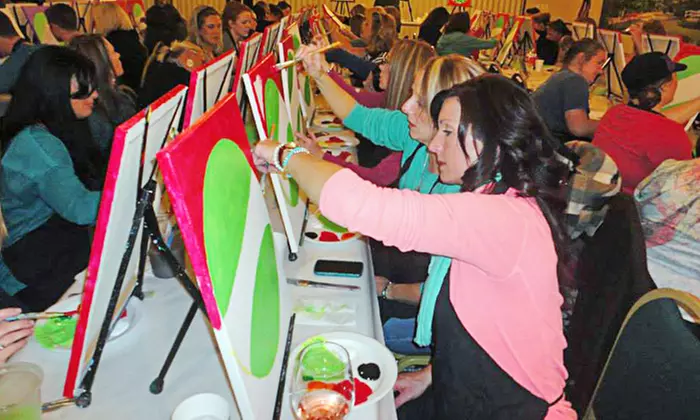 One Social Painting Class from Wine and Palette (46% Off) - Primary Image