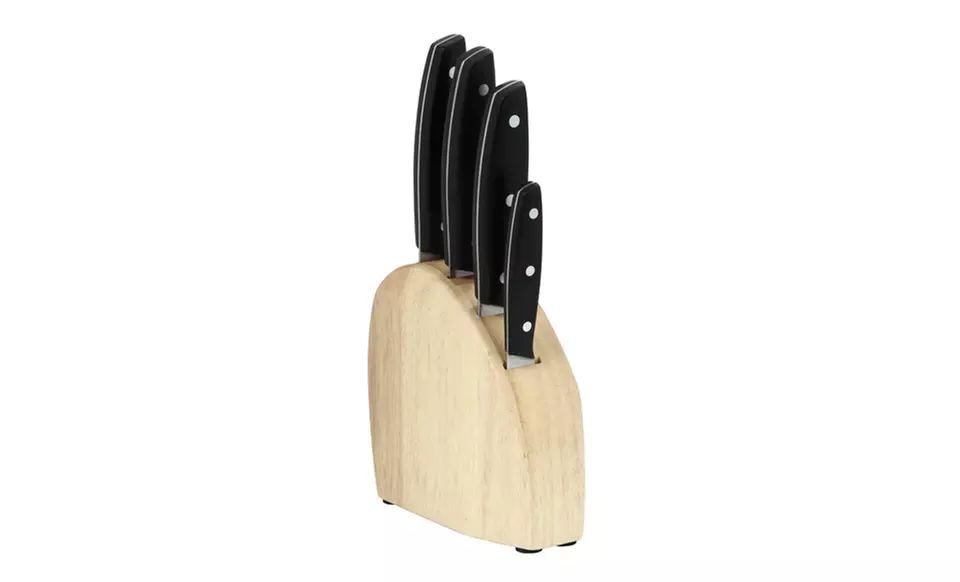 $17.99 for a Hampton Forge 5-Piece Kitchen Utility Knife Block Set ($27.95 List Price). Free Shipping and Returns. - Second Medium