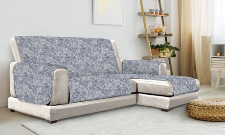 Copridivano antiscivolo con penisola a sinistra disponibile in 3 dimensioni e 4 colori