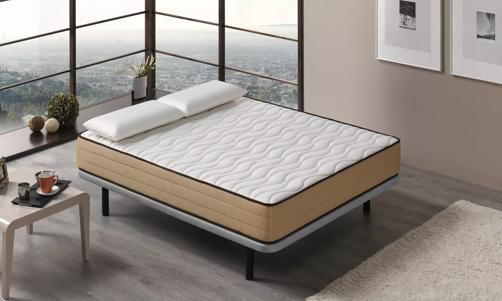 Matelas Kalinka en bambou et deux oreillers 60 x 40 de Dreamy