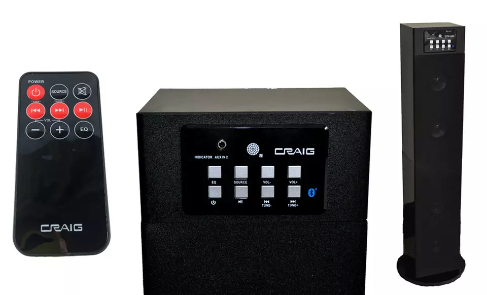 Craig 2-in-1 Bluetooth Home-Theater Tower Speaker (CHT914c). Free Shipping and Returns. - Primary Image