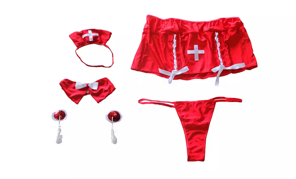 5-Piece Bedroom Nurse Costume - Primary Image
