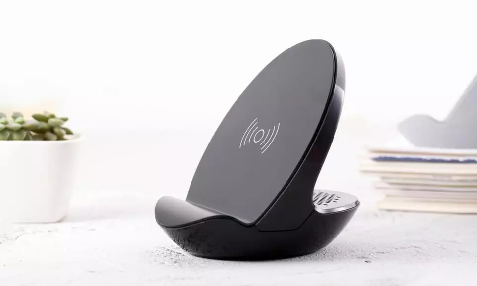 Wireless Charging Smartphone Dock with Built-In Bluetooth Speaker - Second Medium
