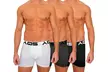 3 Pack AQS Men's Colorful Boxer Briefs  - Second Medium