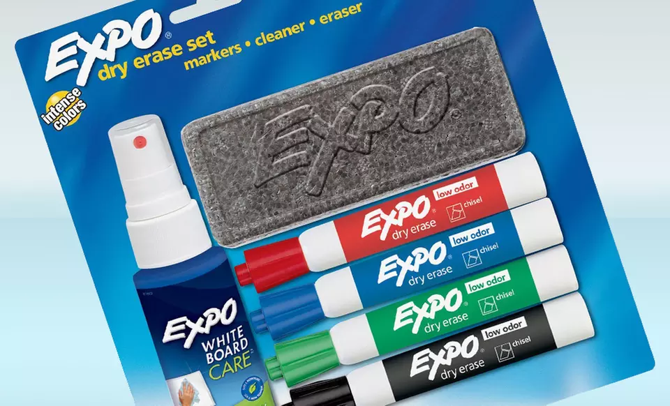 Expo 6-Piece Low-Odor Dry-Erase Marker Starter Kit. Free Returns. - Primary Image