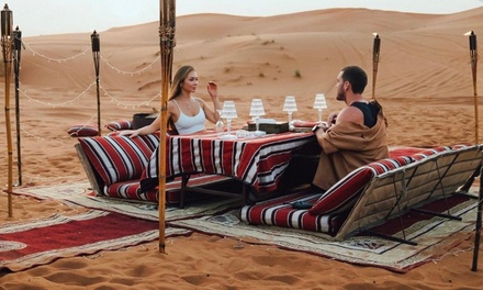 For Two: Evening BBQ Dinner Camel Riding & Shows - Self Drive