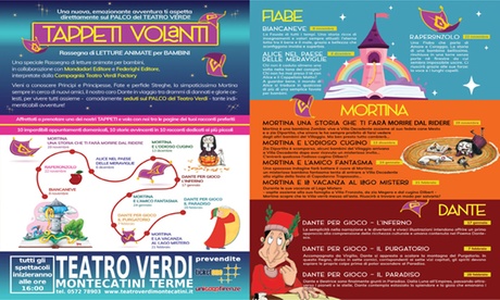 Tappeti Volanti: ciclo di 10 letture per bambini al Nuovo Teatro Verdi di Montecatini Terme (sconto fino a 50%)