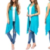 Image 6: Women's Sleeveless Draped Cardigan. Plus Sizes Available.