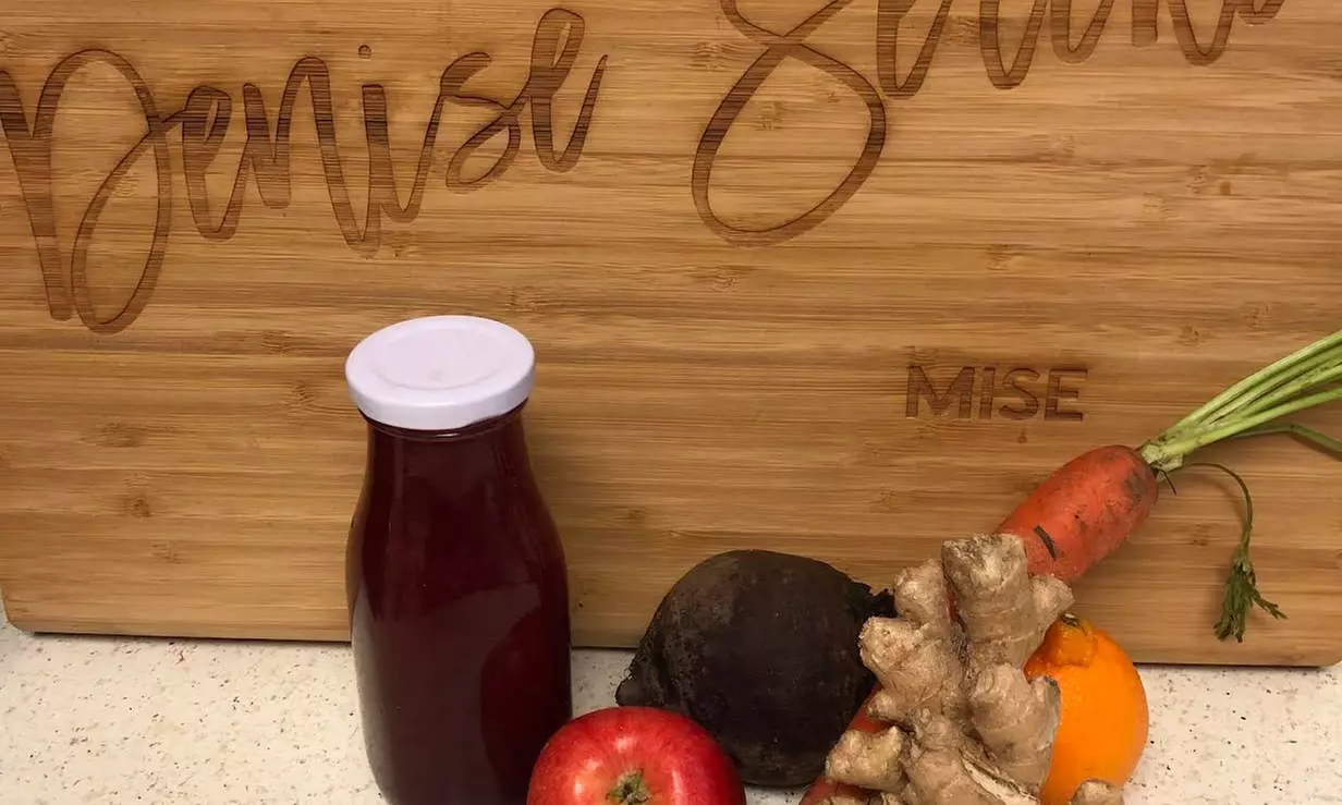 Experience fresh squeezed juices from K.O. Massage Therapy LLC with options like Down Under Beet Juice and more, up to 20% off - Primary Image