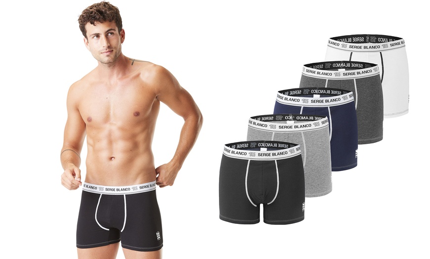 Image 1: Serge Blanco 4er- oder 5er-Pack Herren-Boxershorts