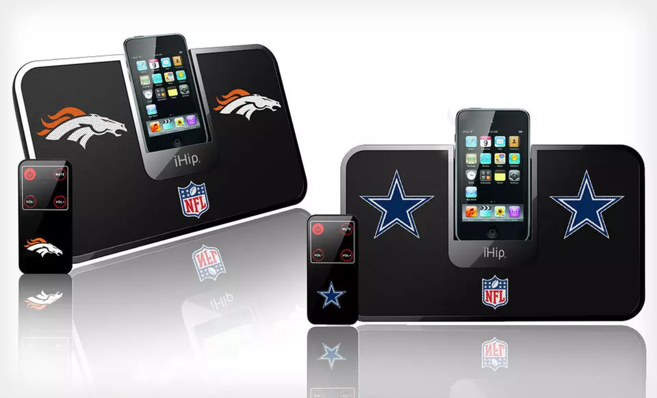 $19 for an iHip NFL Slim Portable Speaker with Remote ($89.95 List Price). 30 Teams Available. - Primary Image