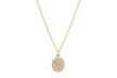 10K Gold Religious Medallion Pendant Necklace by Moricci - Second Medium