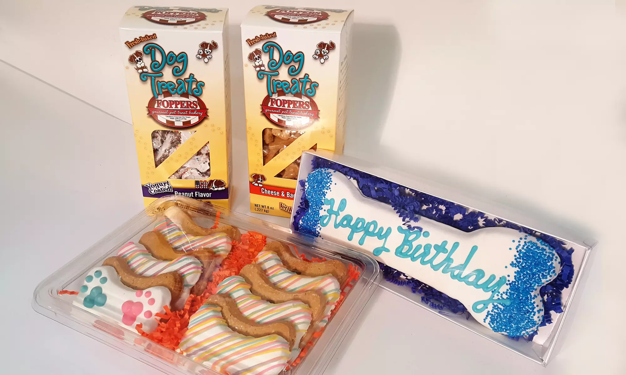 Foppers Pet Treat Bakery Birthday Gift Set (60-, 167-, or 178-Count) - Primary Image
