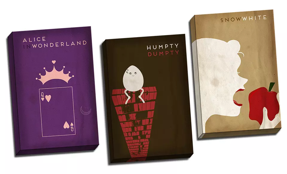 16"x24" Modern Minimalist Fairy Tale Prints. Multiple Prints Available. Free Returns. - Primary Image