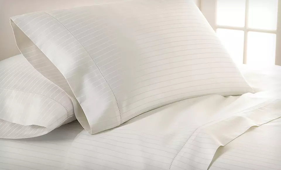 "The Collection" Damask-Stripe Sheet Sets (Up to 54% Off). 16 Options Available. Free Shipping and Returns. - Primary Image