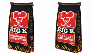 One or Two 5kg Packs of Big K Charcoal Briquettes